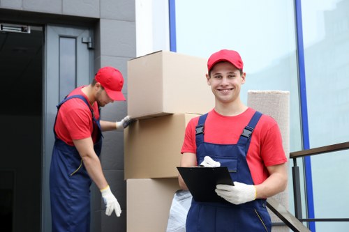 Professional loading of a moving truck in Tooting
