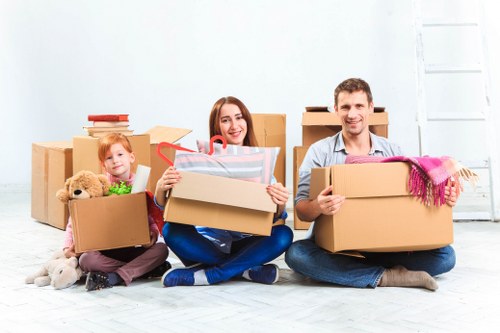 Fragile items and furniture protected for a Tooting move