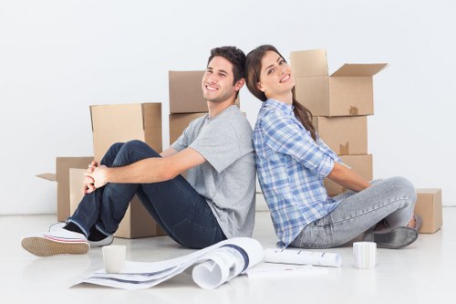 Delivery and unloading at the end of a removal service