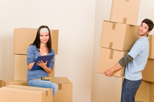 Supervisor reviewing safety procedures before a move
